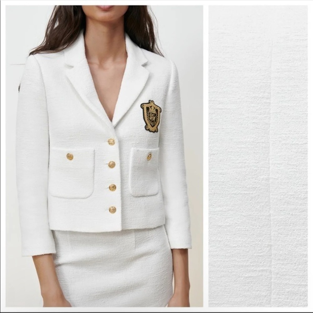 ZARA BLAZER TEXTURED POCKETS - Picture 4 of 17